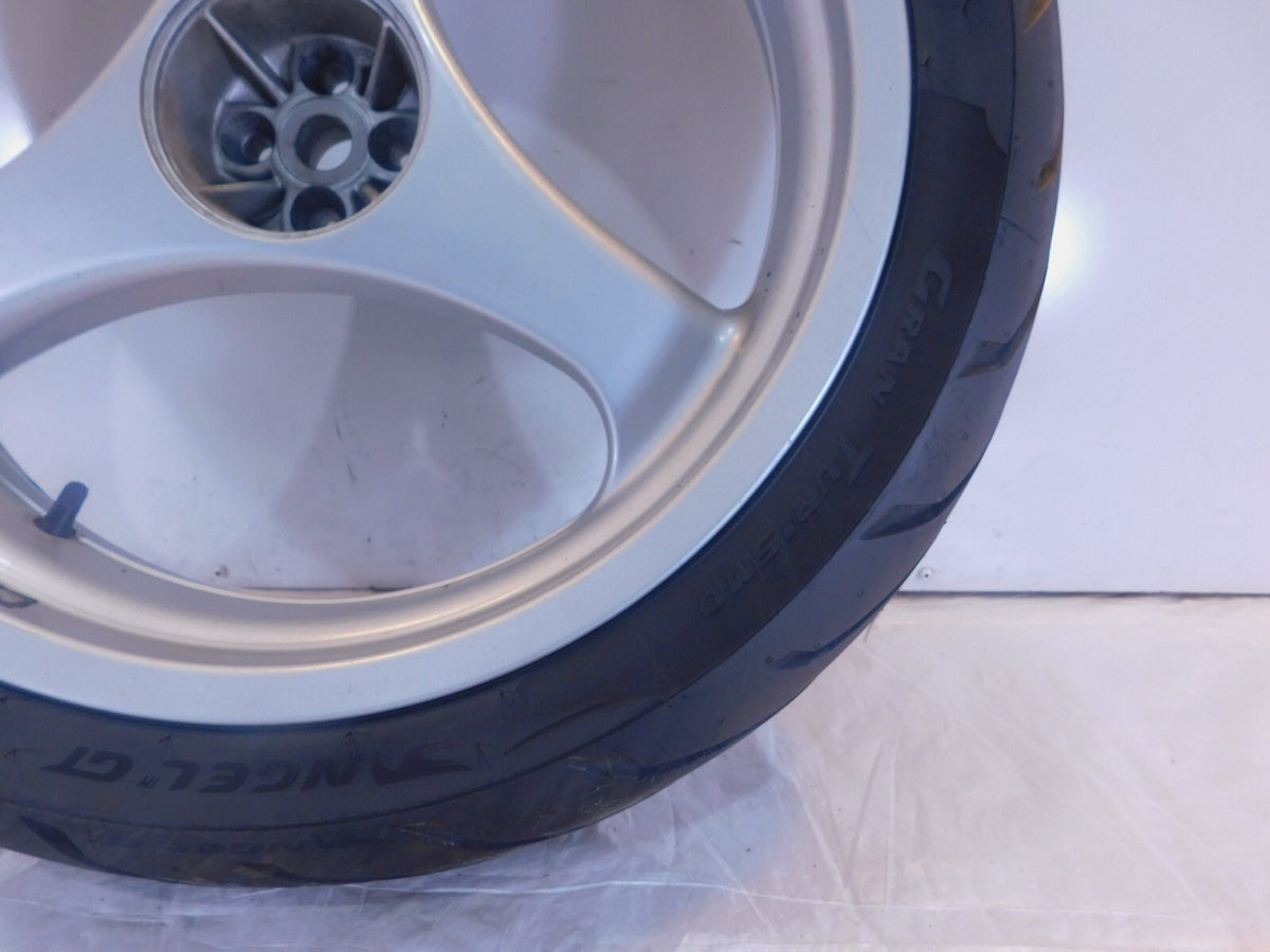 BMW R1100R R1100RT R1100RS R850R & K1 K1100LT Cast Silver Rear Wheel Rim & Tire - C3 Cycle
