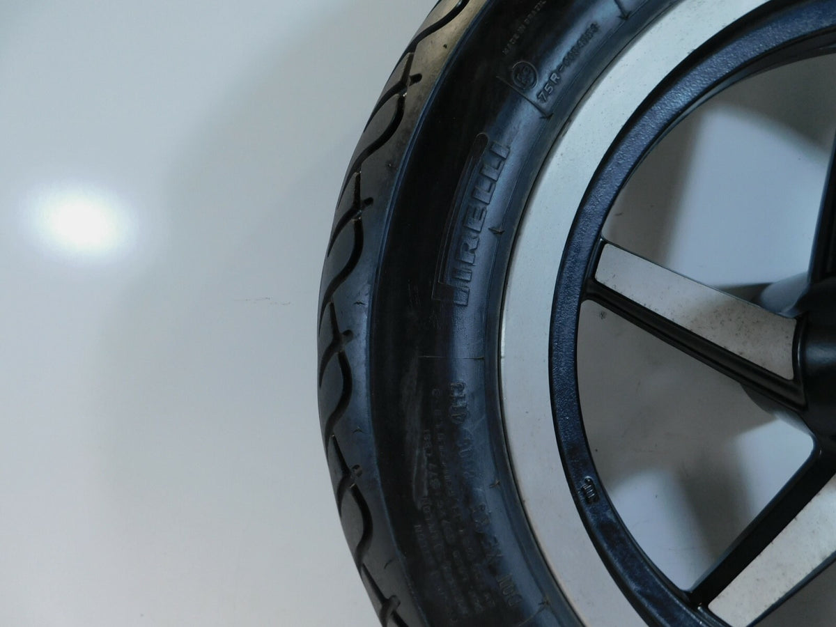 2000 00 Victory Standard V92 Cruiser Cast 5-Spoke Front Wheel Rim & Tire - C3 Cycle