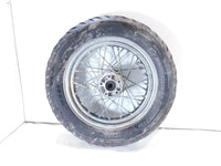 Harley Dyna Softail Sportster 883 1200 Chrome Laced Rear Wheel Rim & Tire -Rust - C3 Cycle