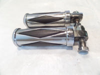 Harley Touring FXR Dyna Sportster & Softail Chrome Diamond Footpegs Footrests