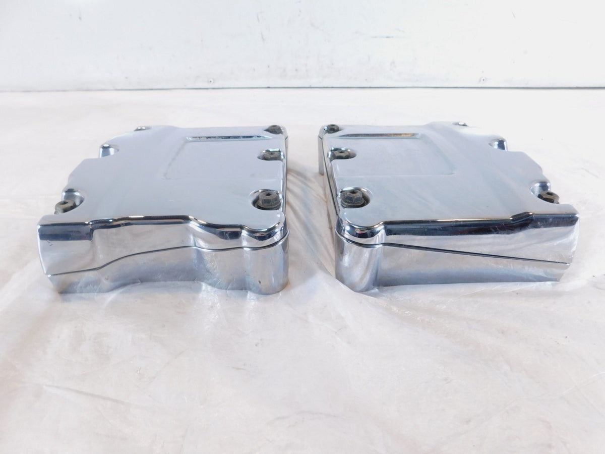 Harley Davidson Touring Dyna & Softail Chrome Cylinder Head Rocker Boxes - C3 Cycle