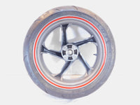 2004-2008 Honda Interceptor 800 VFR800 VFR800A ABS Silver Rear Wheel Rim & Tire - C3 Cycle
