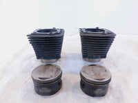 Pair Harley Davidson Sportster 1200 Black Engine Cylinder Barrel Jugs & Pistons - C3 Cycle