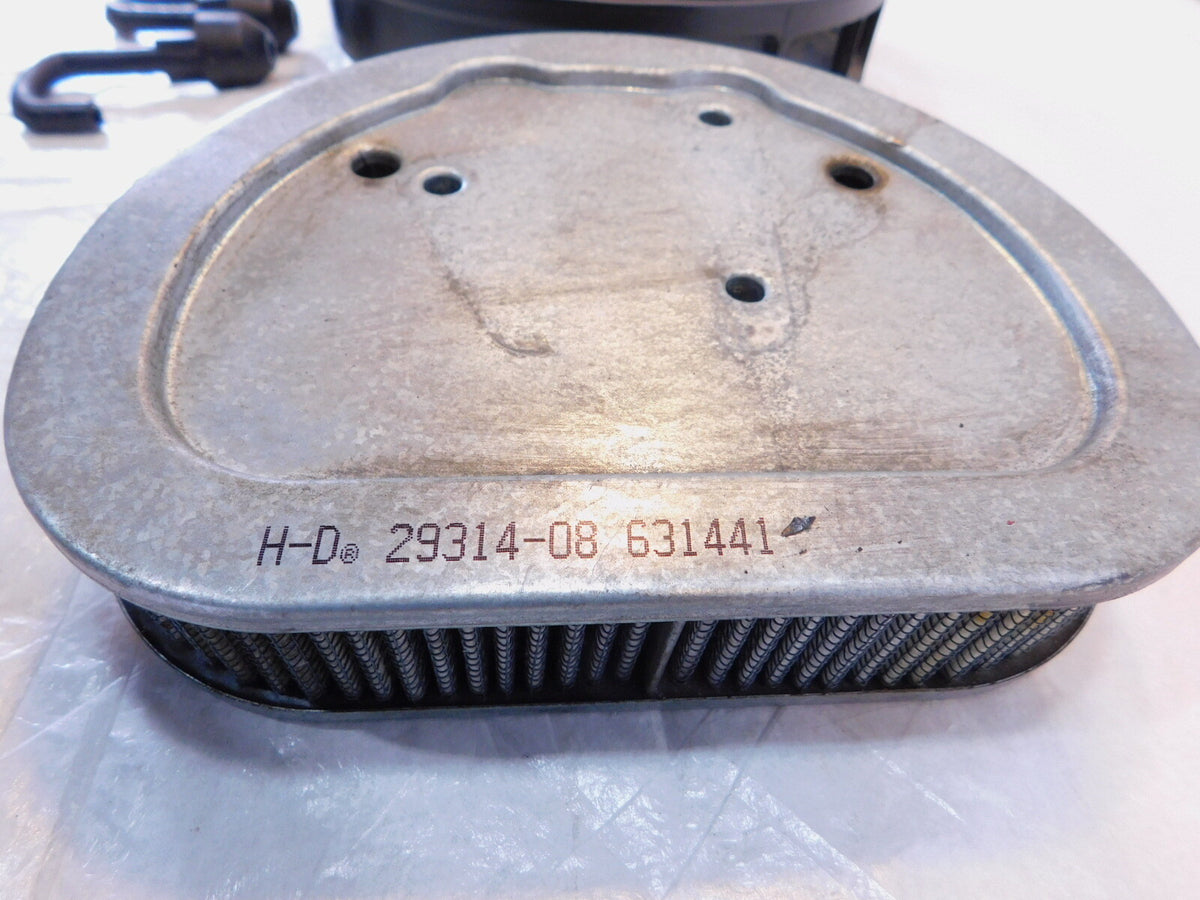 Harley Davidson Dyna Street Bob & Softail Slim Round Air Cleaner Filter Airbox - C3 Cycle