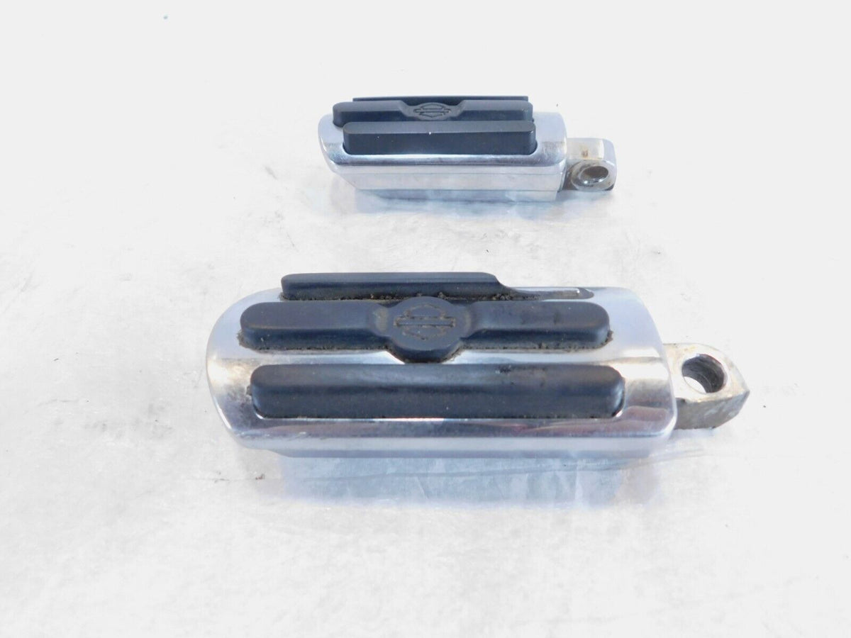 Harley Touring FXR Dyna Sportster & Softail Chrome & Rubber Footpegs Footrests