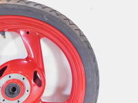 1993-1994 Yamaha FZR600R FZR600 FZR 600 Red Cast Front Wheel Rim & Hub w/ Tire - C3 Cycle