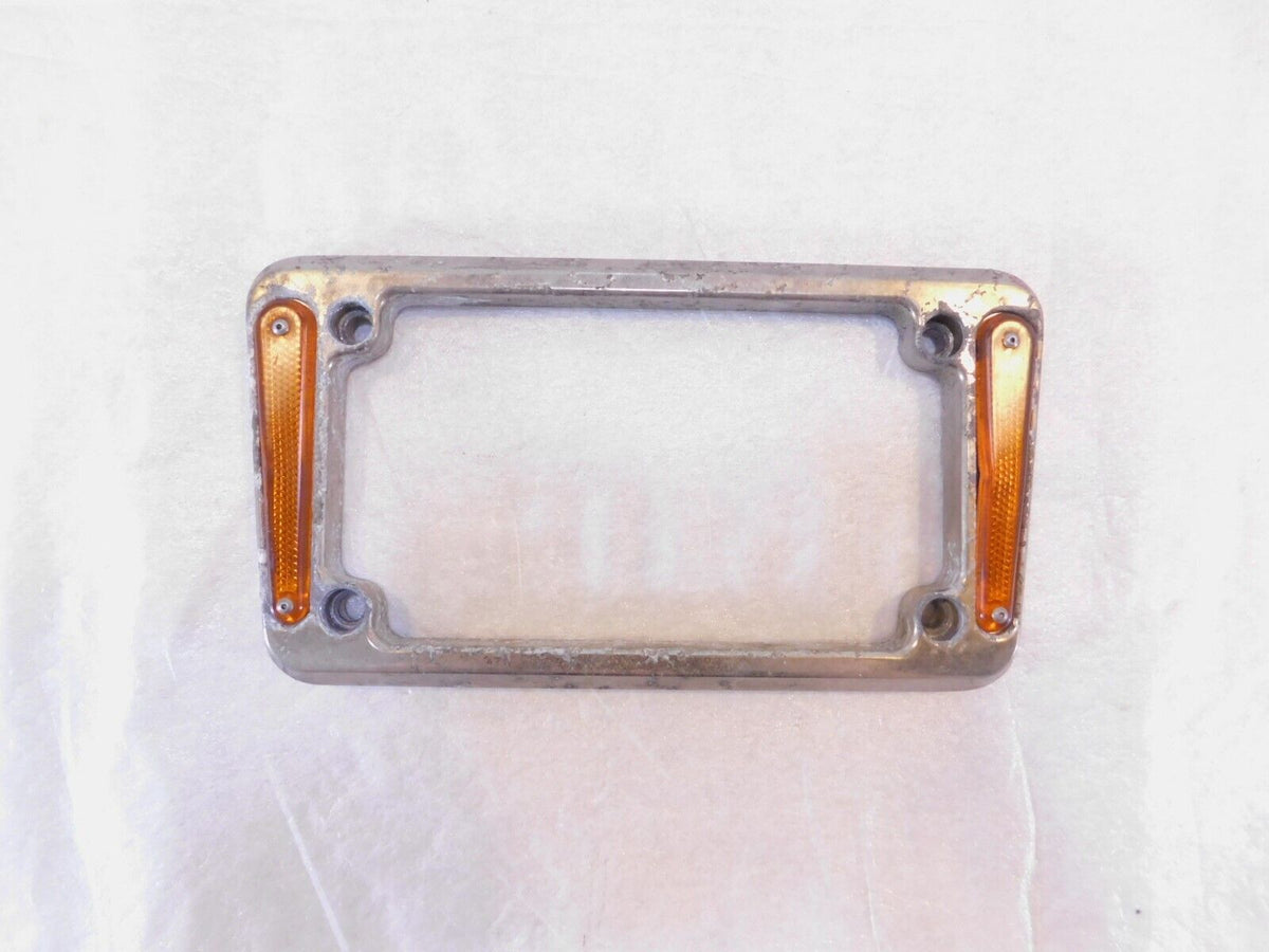 1993-1998 Harley Davidson Dyna Wide Glide Polished License Plate Bracket Trim - C3 Cycle