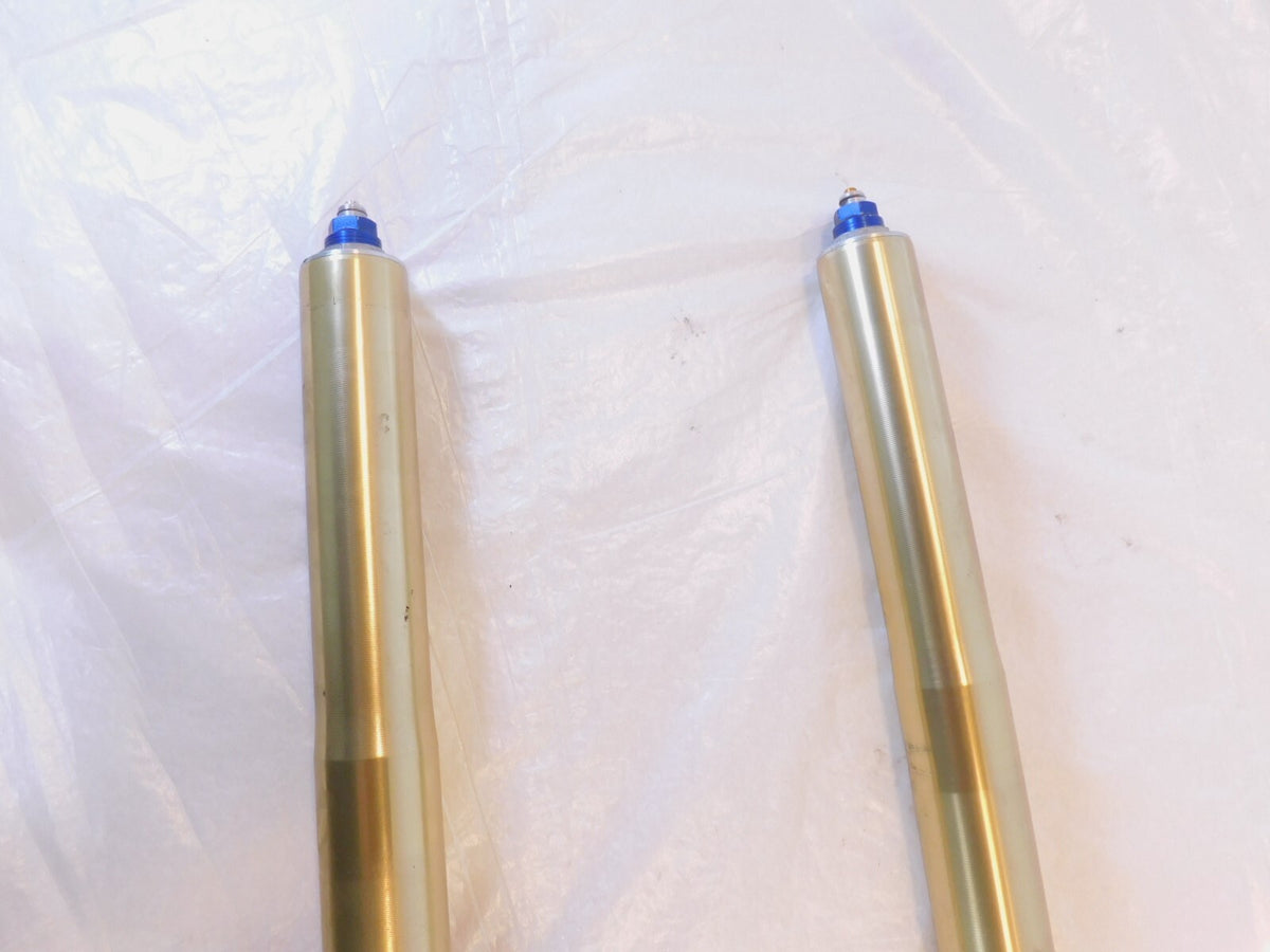 Bent 2007-2012 Triumph Tiger 1050 SE Front Wheel Suspension Fork Shock Leg Tubes - C3 Cycle