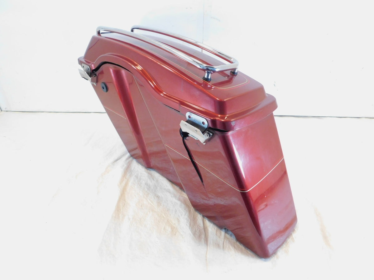Harley Davidson Road King Street Electra Glide Red Right Luggage Bag Saddlebag - C3 Cycle