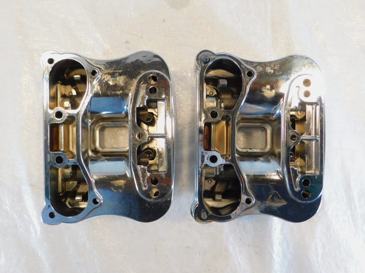 Harley Davidson Sportster 883 & 1200 Chrome Cylinder Head Cover Rocker Boxes - C3 Cycle