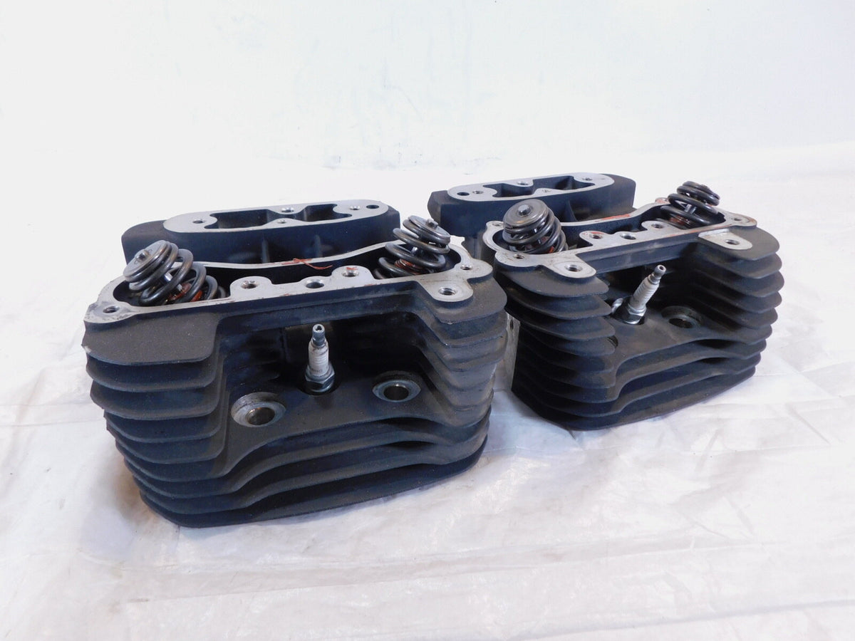 2009-2010 Buell XB XB12 Firebolt Lighting Ulysses Black Cylinder Heads w/ Valves - C3 Cycle