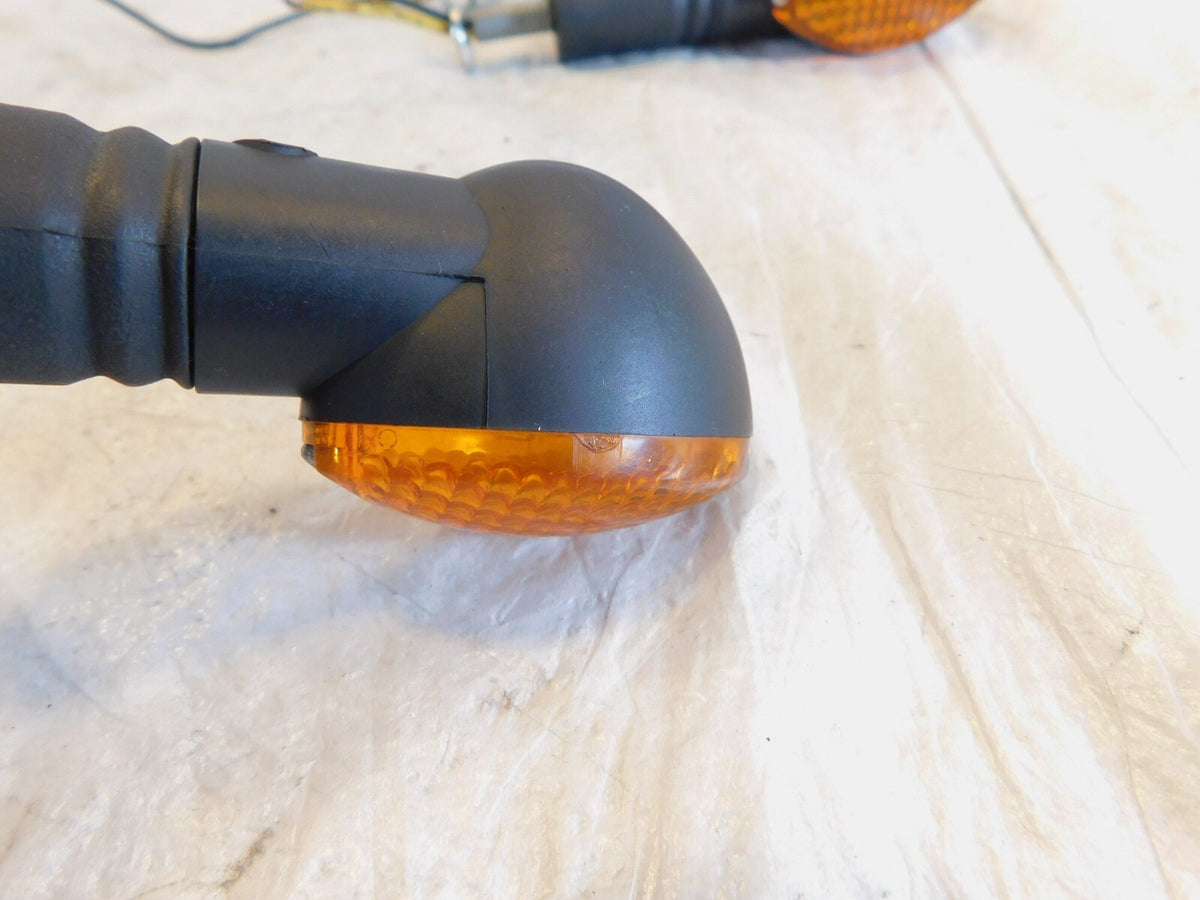 98-03 Triumph Thunderbird Sport 900 Left Right Black Indicator Turn Signal Lamps - C3 Cycle