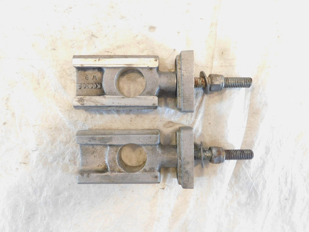 1995-1998 Buell S2 S2T Thunderbolt Swingarm Rear Fork Rear Wheel Axle Adjusters - C3 Cycle