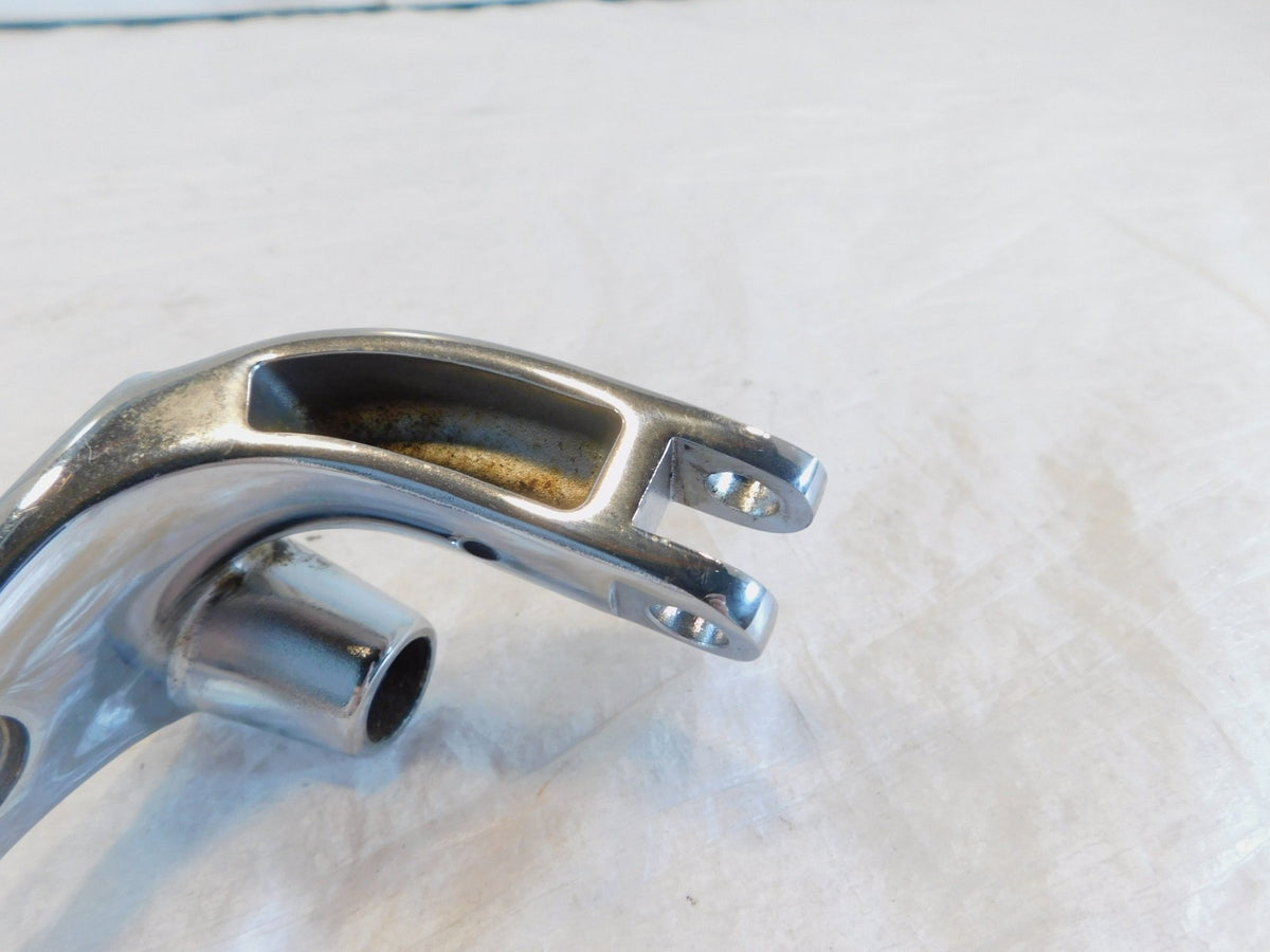 Harley Dyna Wide Glide & Fat Bob Forward Controls Chrome Left Footpeg Mount - C3 Cycle