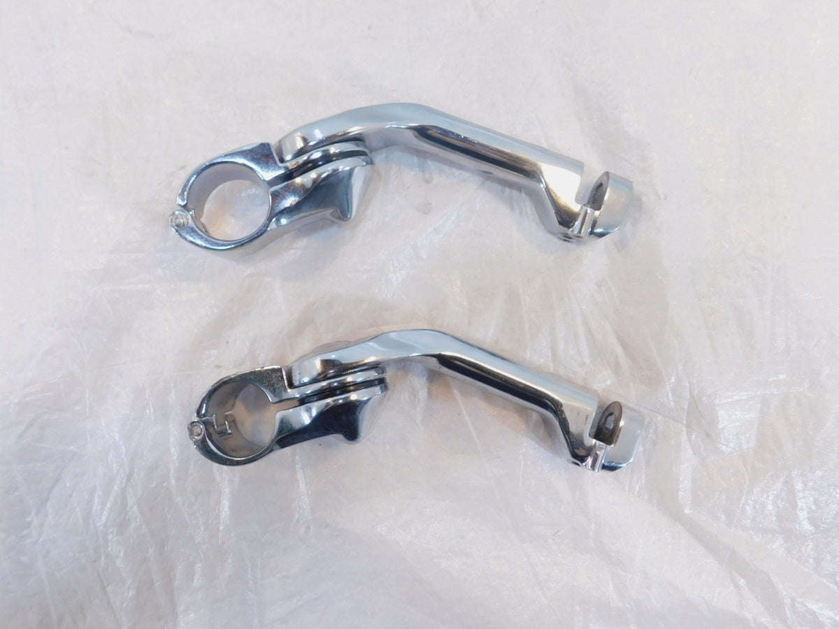 Harley Street & Electra Glide Adjustable Highway Footrest Footpeg Mount Brackets - C3 Cycle