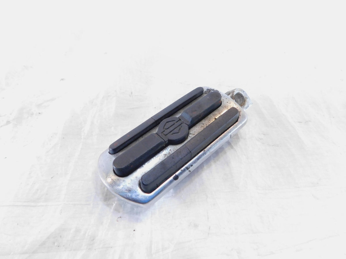 Harley Touring FXR Dyna Sportster Softail Black & Chrome Peg Footpeg Footrest - C3 Cycle