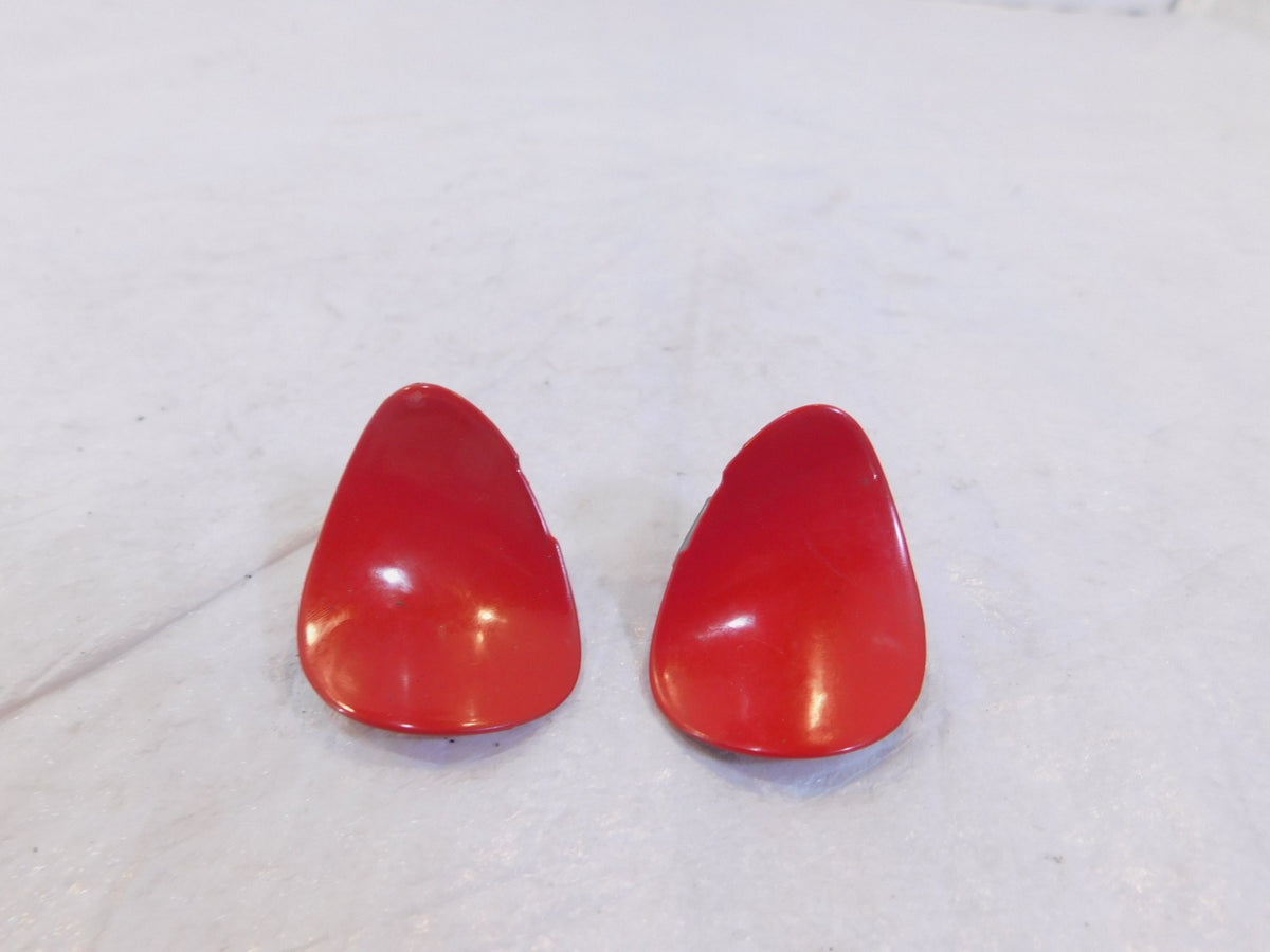 Vespa Piaggio Primavera 50 125 150 Pair Red Left Right Steering Fairing Plugs - C3 Cycle