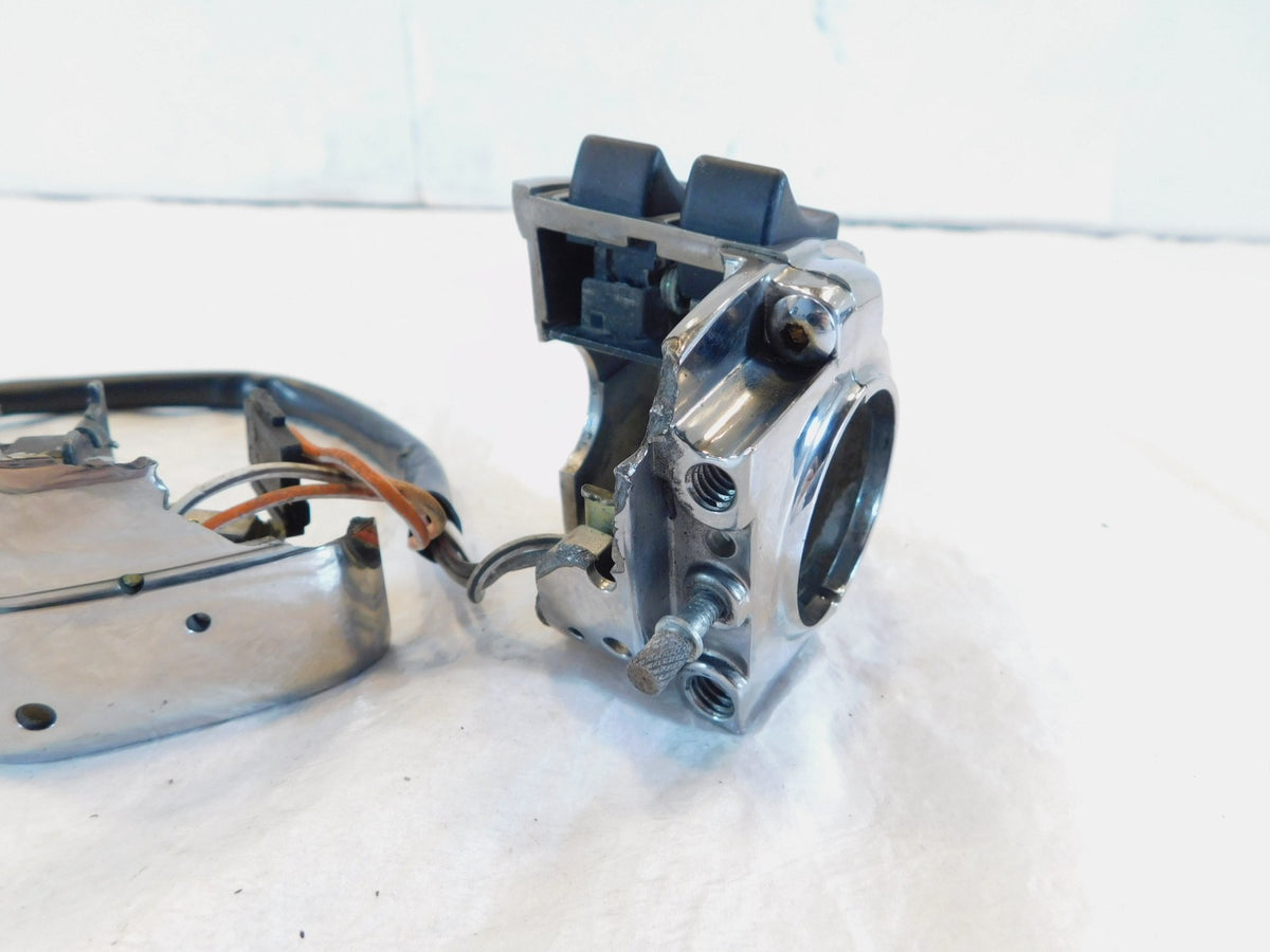 Harley Sportster Softail FXD Chrome Right Engine Stop Start Handlebar Switches - C3 Cycle