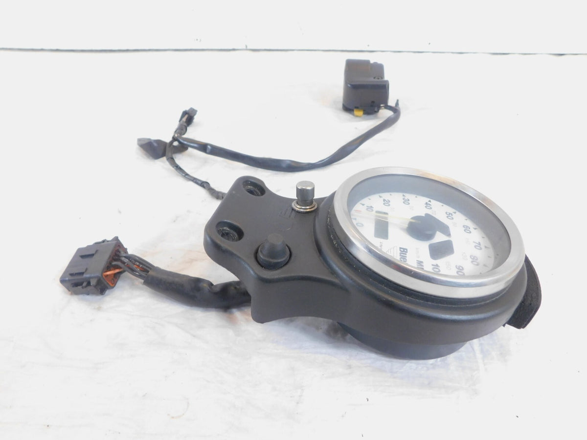 01-2010 Buell Blast 500 Speedometer Speedo & Odometer w/ Right Handlebar Switch