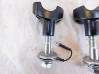 Harley Davidson Sportster 883 & 1200 & Dyna Black Handlebar Bar Riser Clamps - C3 Cycle