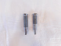 Harley Touring FXR Dyna Sportster Softail ISO Chrome & Rubber Footpegs Footrests - C3 Cycle