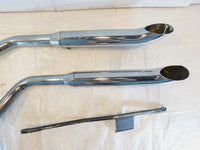 1973 Harley Davidson Sportster 900 & 1000 Chrome Exhaust System Pipes & Mufflers - C3 Cycle
