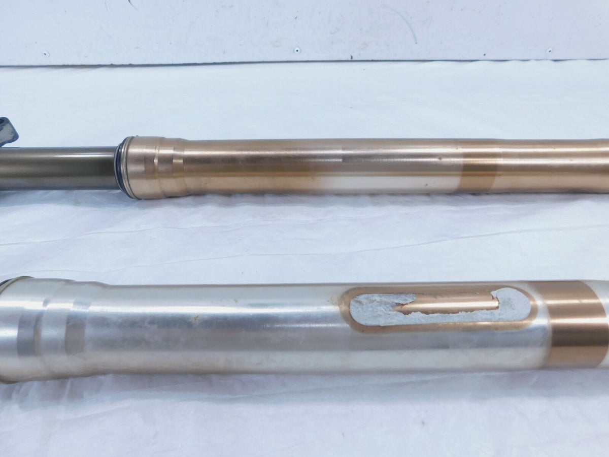 2012 12 Zero Motorcycle XU White Left/Right Front Wheel Fork Shock Leg Tubes - C3 Cycle