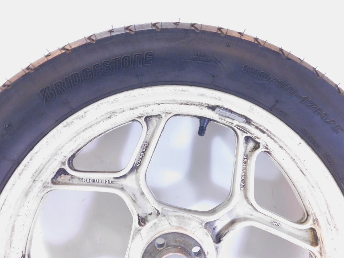 BMW K75 K75S K75RT K75T & K100 K100LT K100RS Silver Cast Rear Wheel Rim 2.75x17" - C3 Cycle