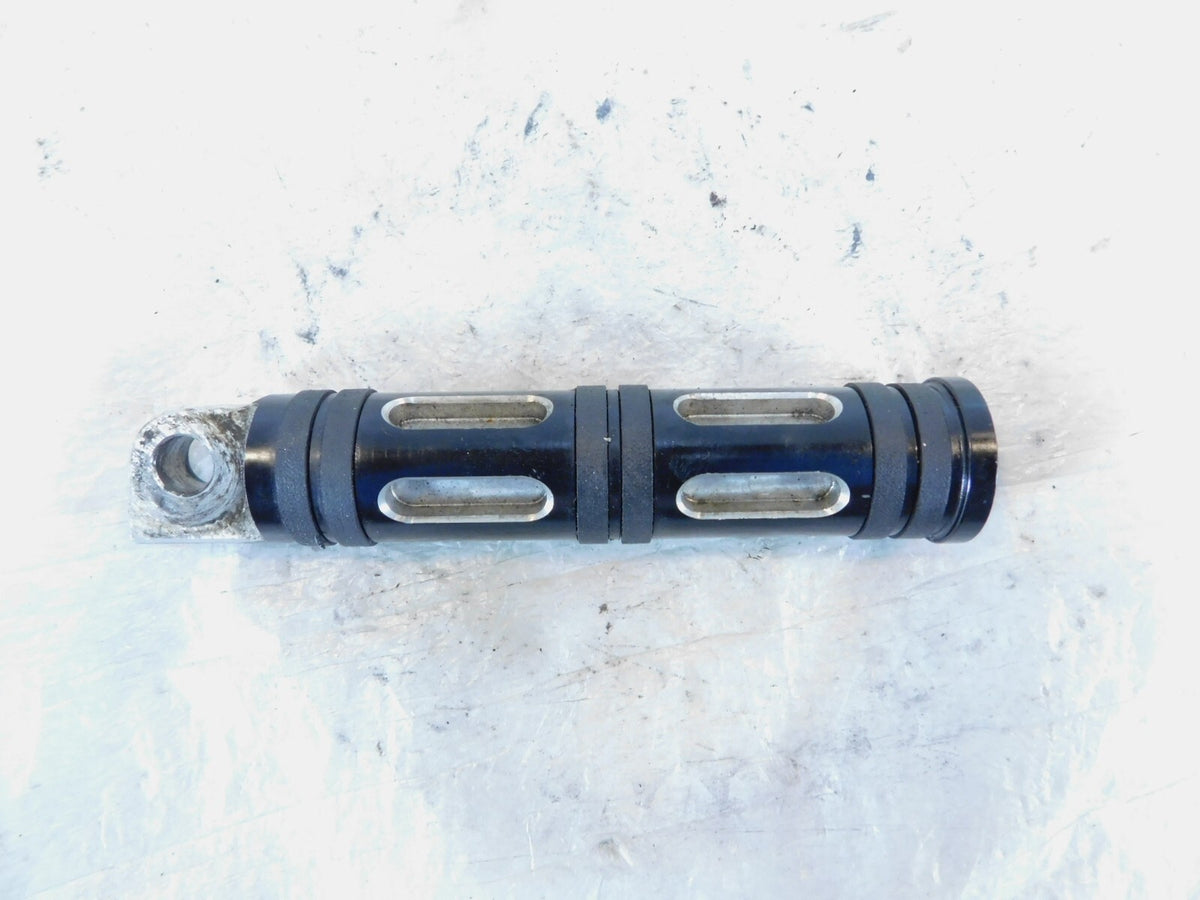 Harley Davidson FXR Dyna Sportster & Softail Black "Edge Cut" Footpeg Footrest - C3 Cycle