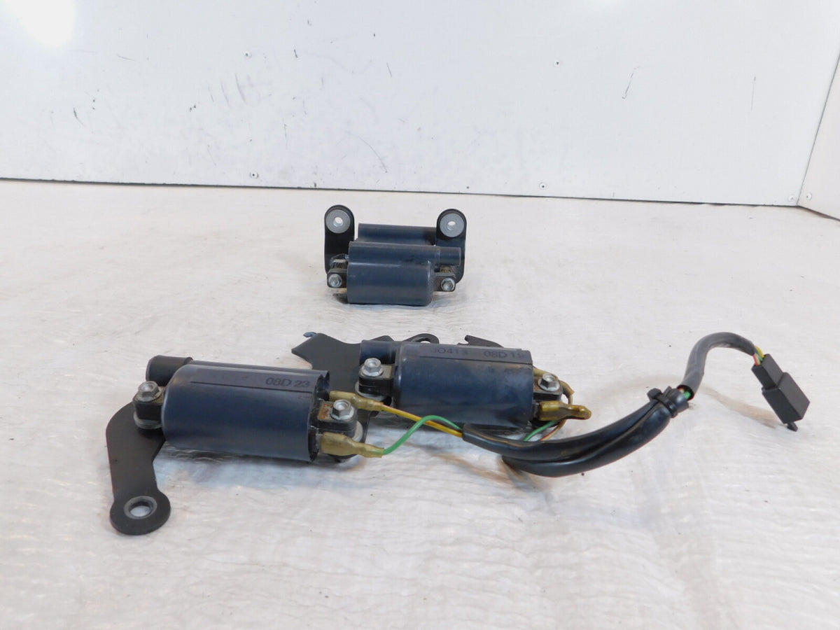 2000-2003 Aprilia SL1000 Falco Front/Rear HT Ignition Coil Spark Plugs - C3 Cycle
