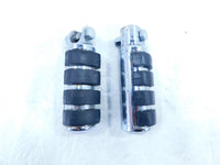 Harley Touring Dyna Sportster & Softail ISO Chrome & Rubber Footpeg Footrests - C3 Cycle
