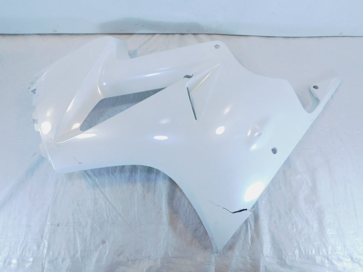 2006 Honda Interceptor VFR800 VFR800A ABS White Front Left Side Fairing -Cracked - C3 Cycle