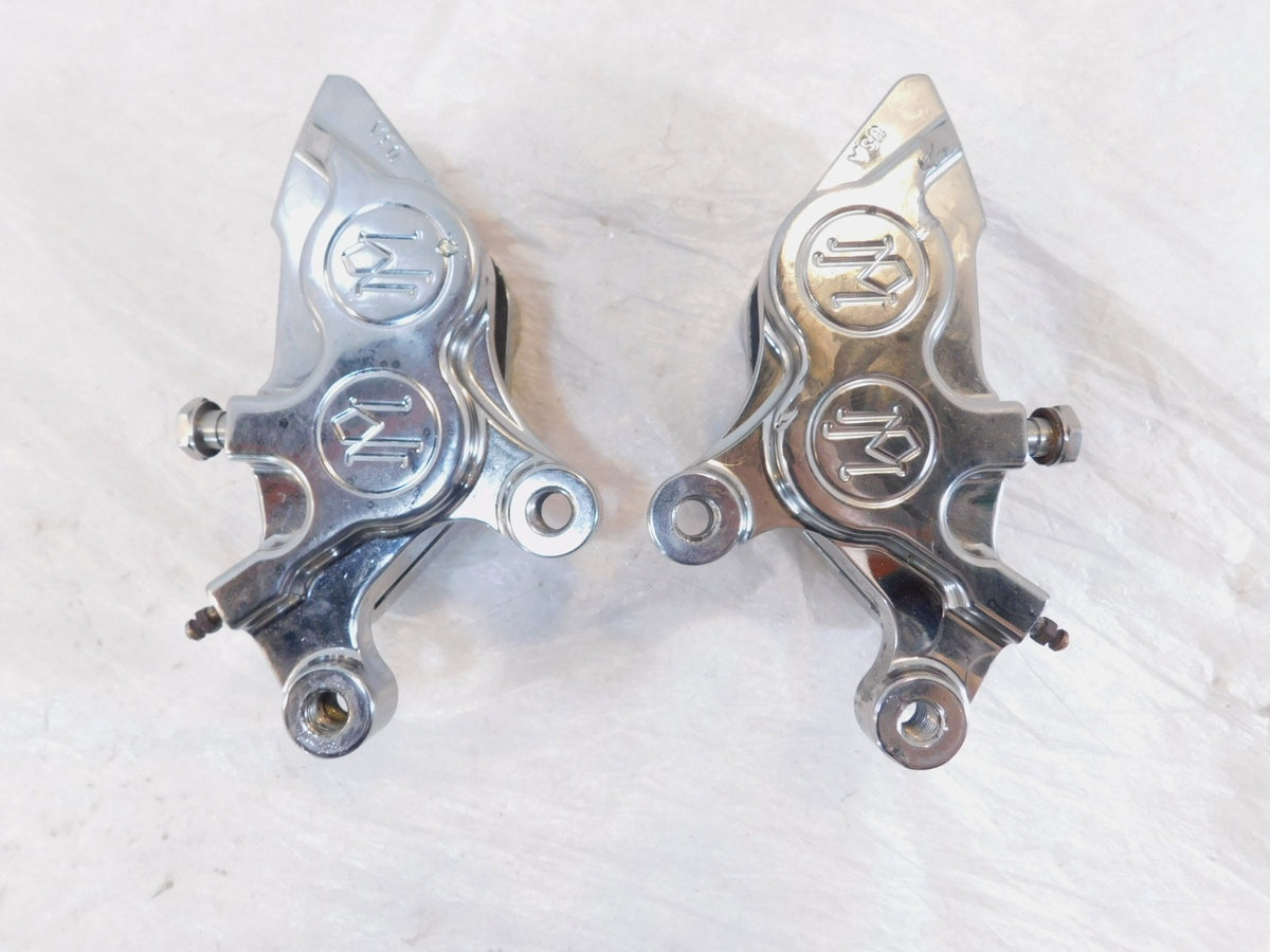Harley Road King Electra Glide Chrome Peformance Machine Front Brake Calipers - C3 Cycle