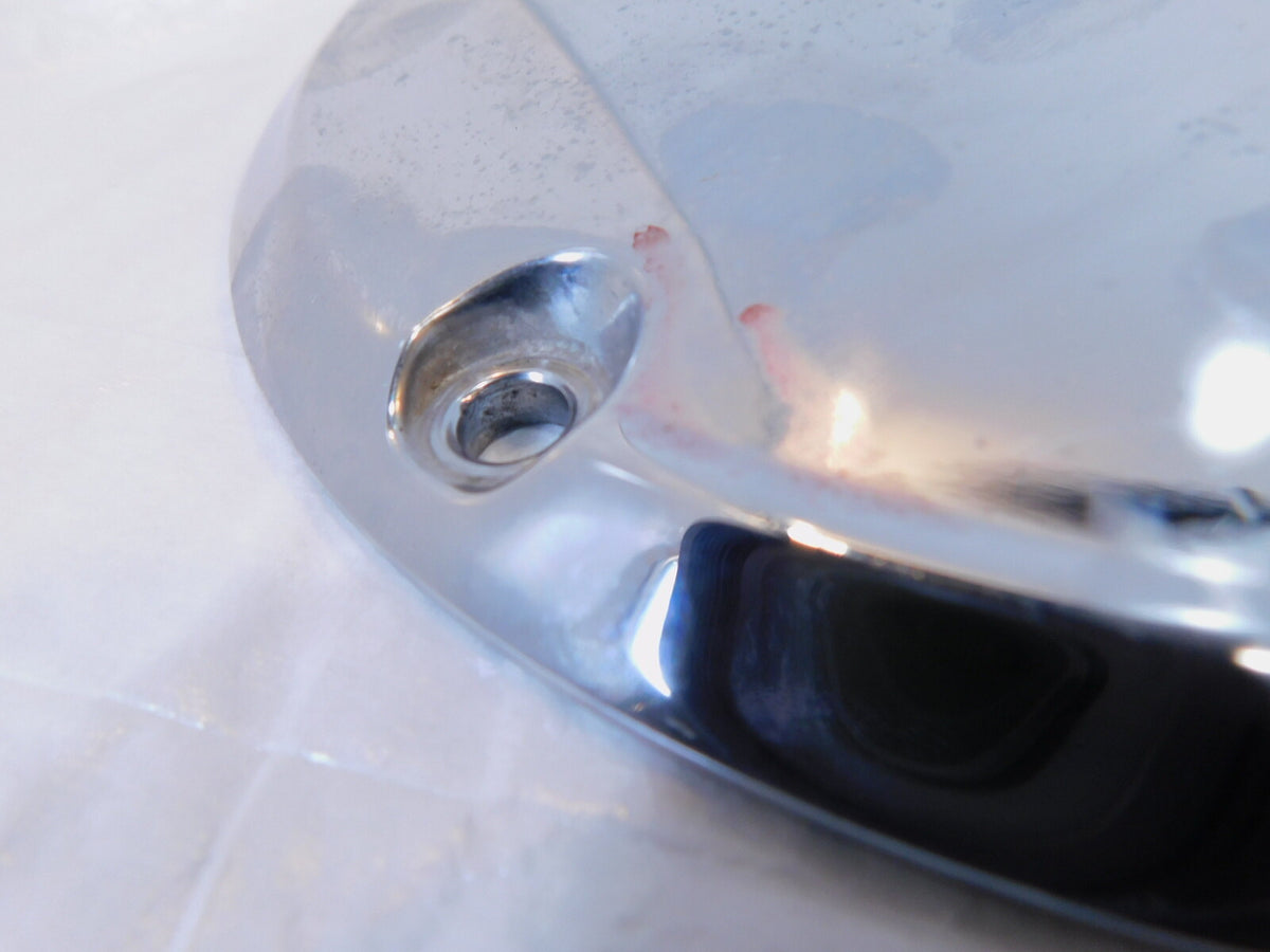 Harley Davidson Twin Cam Softail & Dyna Left Engine Chrome Derby Clutch Cover - C3 Cycle