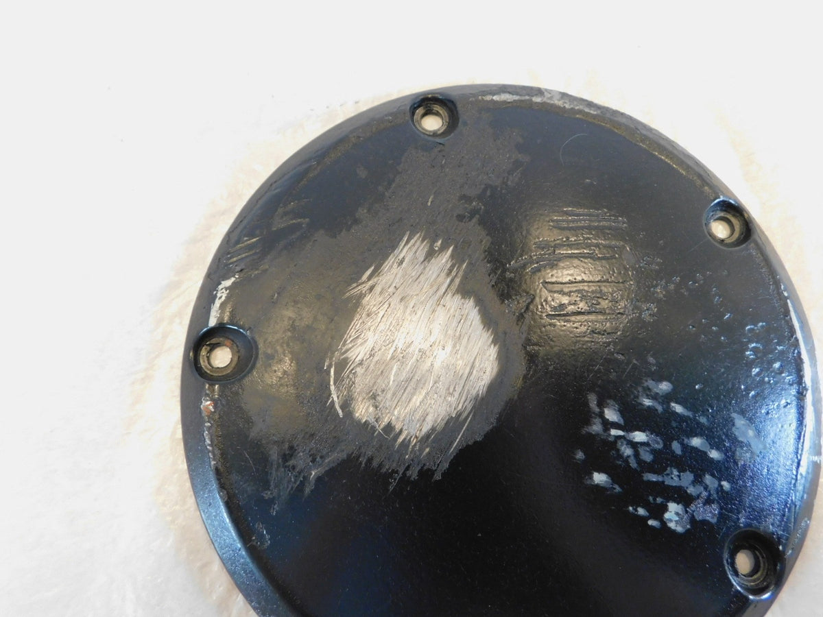 Harley Davidson Twin Cam Dyna & Softail Left Engine Black Derby Clutch Cover - C3 Cycle