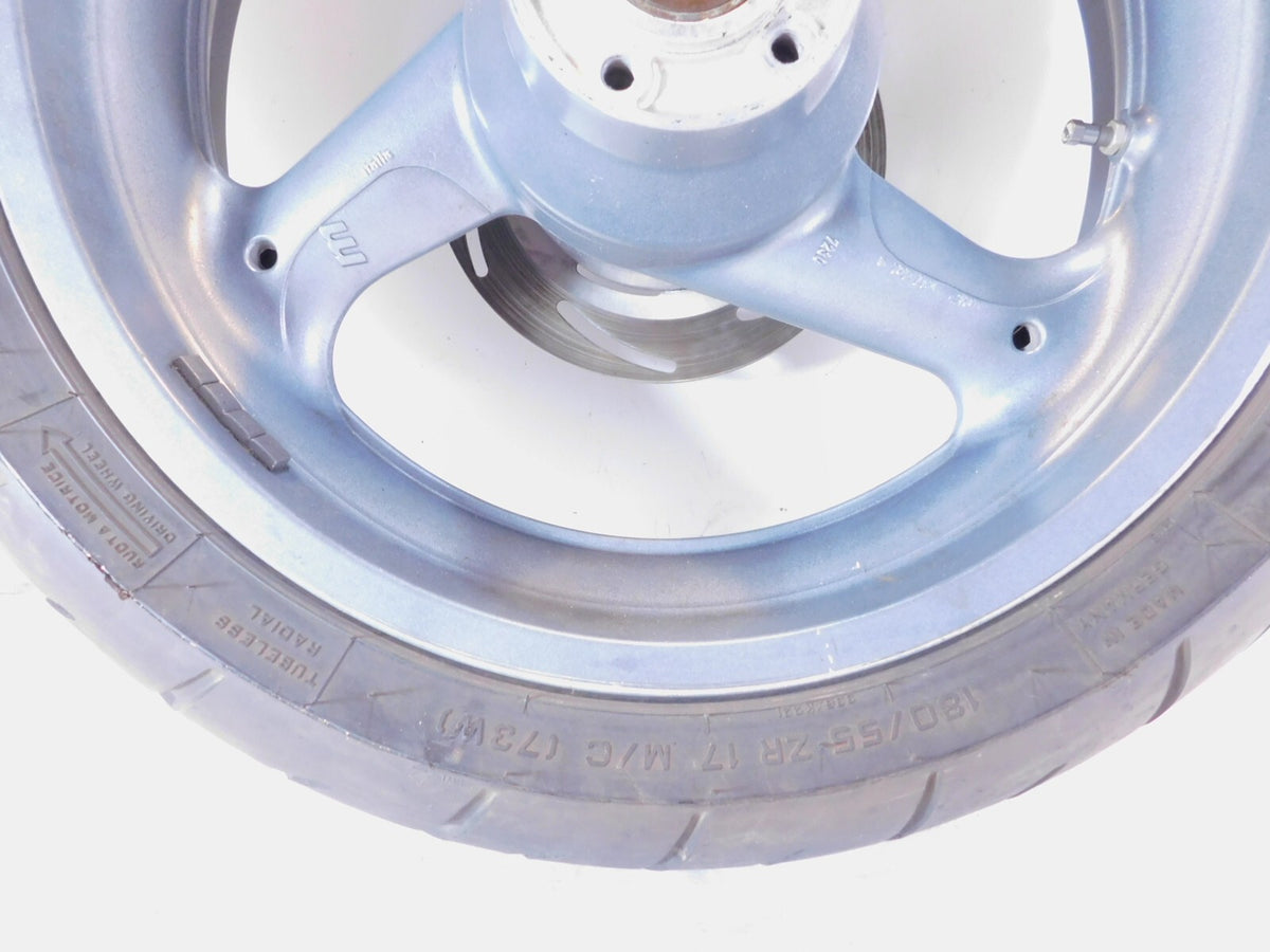 1999 & 2000 Buell X1 Lightning & M2 Cyclone Gray Grey Cast Rear Wheel Rim & Tire - C3 Cycle