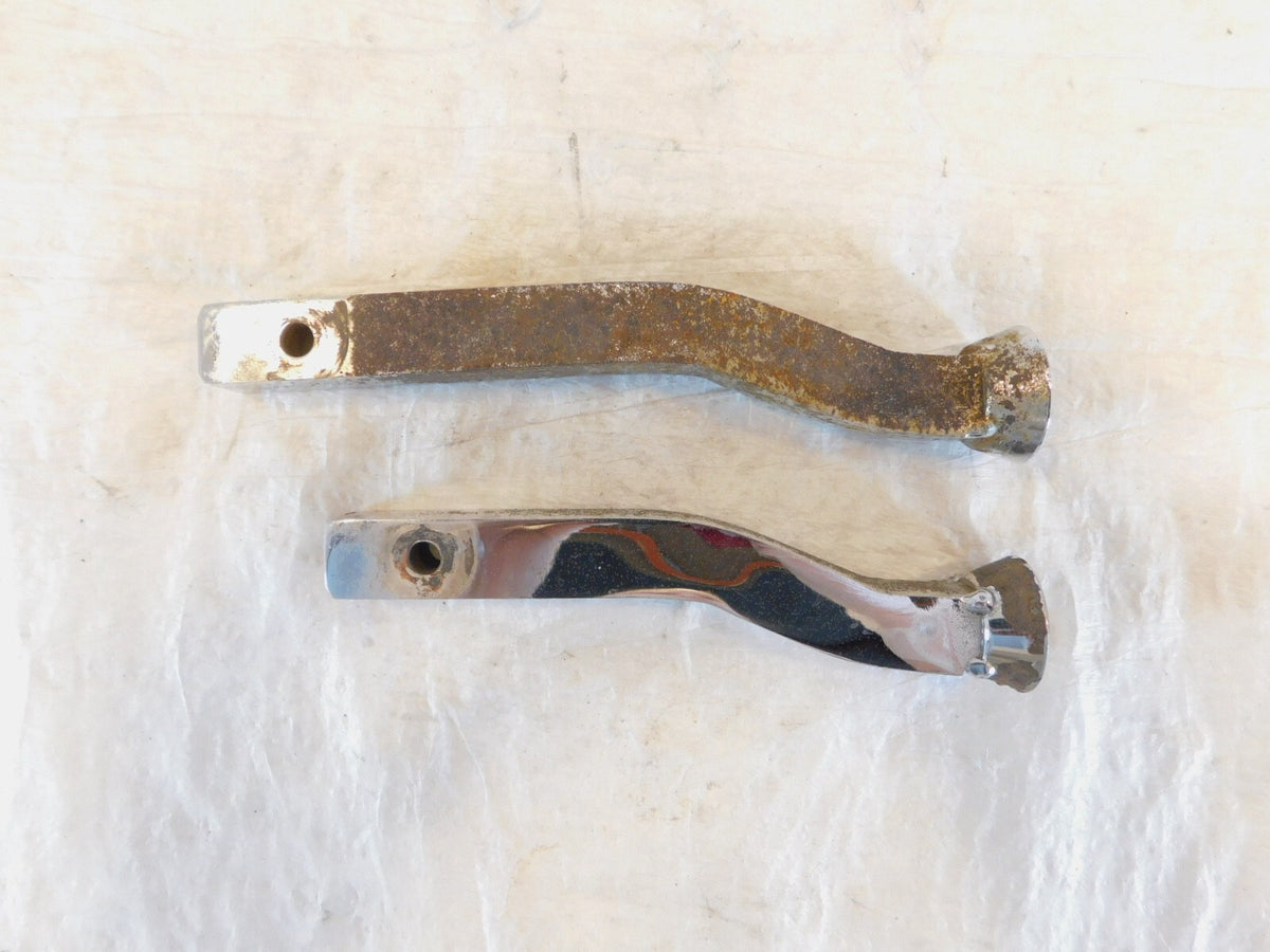 Harley Davidson Sportster 883 1200 Chrome Forward Control Foot Peg Brackets - C3 Cycle