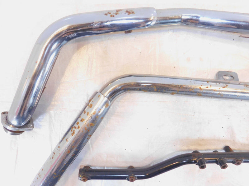 01 2001 Indian Gilroy Scout Chrome Front & Rear Exhaust Header Pipe Mufflers