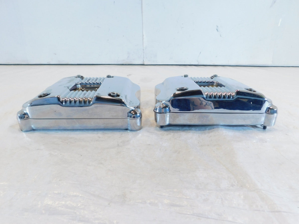 Harley Davidson Sportster 883 & 1200 Chrome Cylinder Head Cover Rocker Boxes - C3 Cycle
