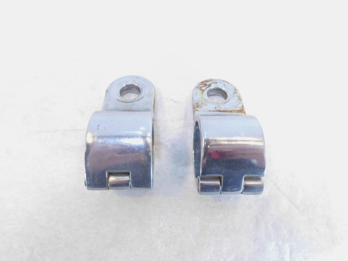 Harley Electra Glide & Road King Highway Footrest Footpeg Mount Clamp Brackets - C3 Cycle