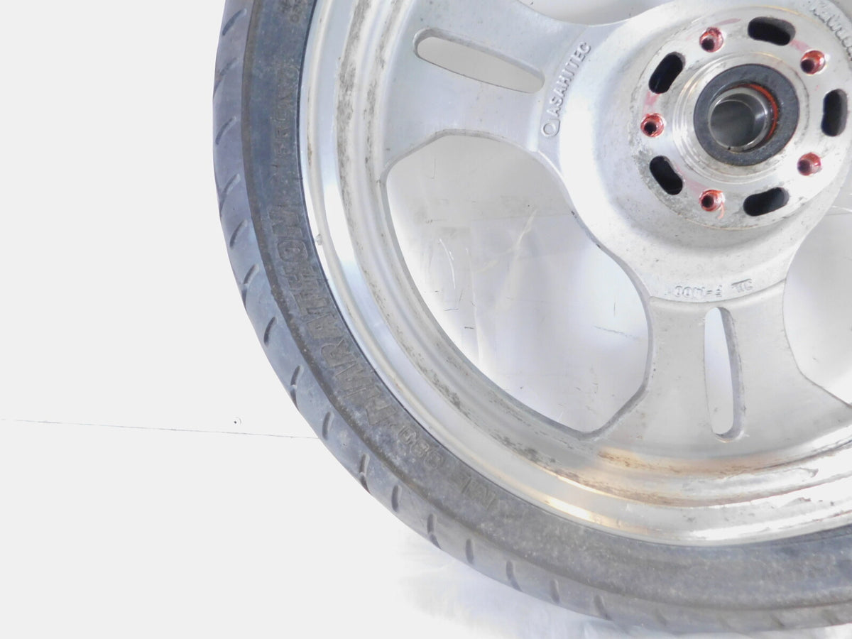 02-03 Kawasaki Vulcan 1500 VN1500 Mean Streak Front Silver Wheel Rim -For Parts - C3 Cycle