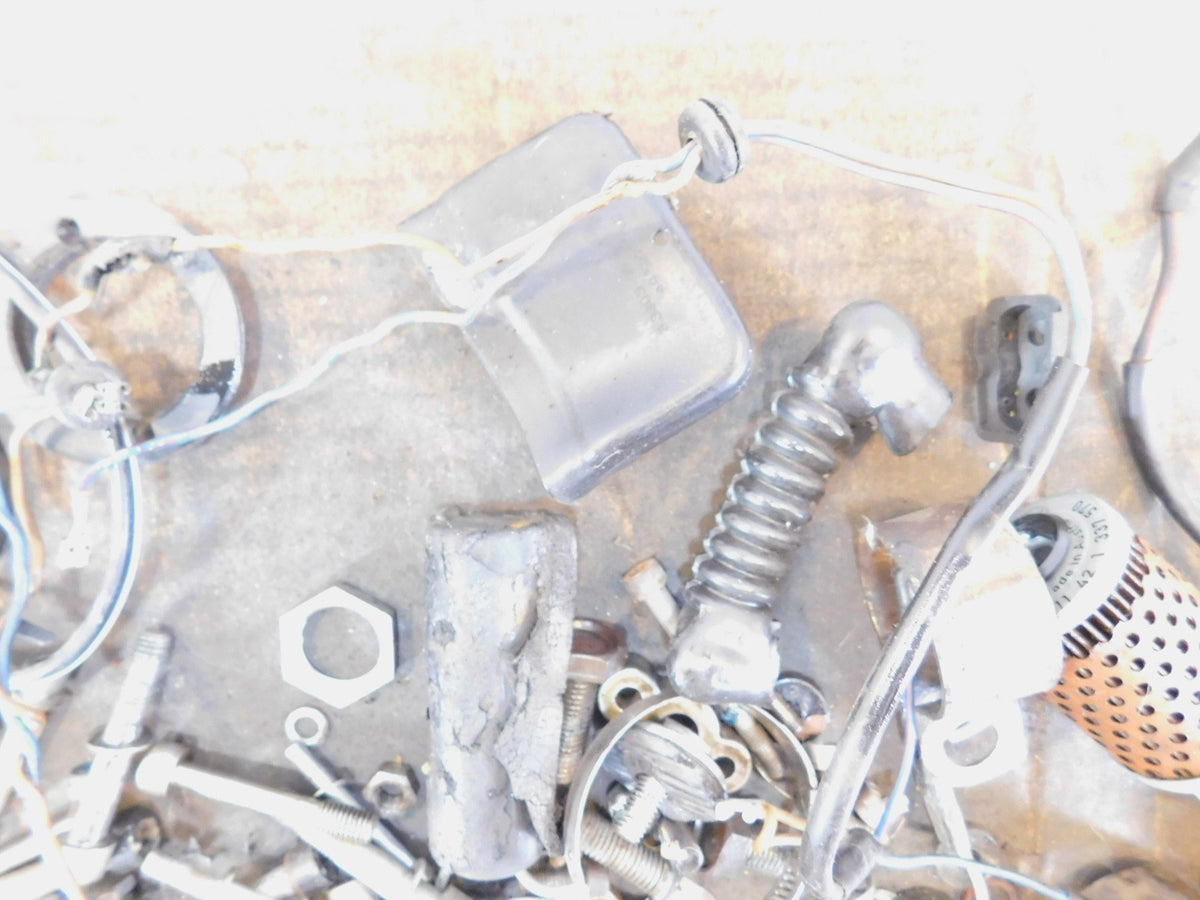 1977-1980 BMW Airhead R80 Miscellaneous Nuts Bolts & Brackets Parts Box Lot - C3 Cycle