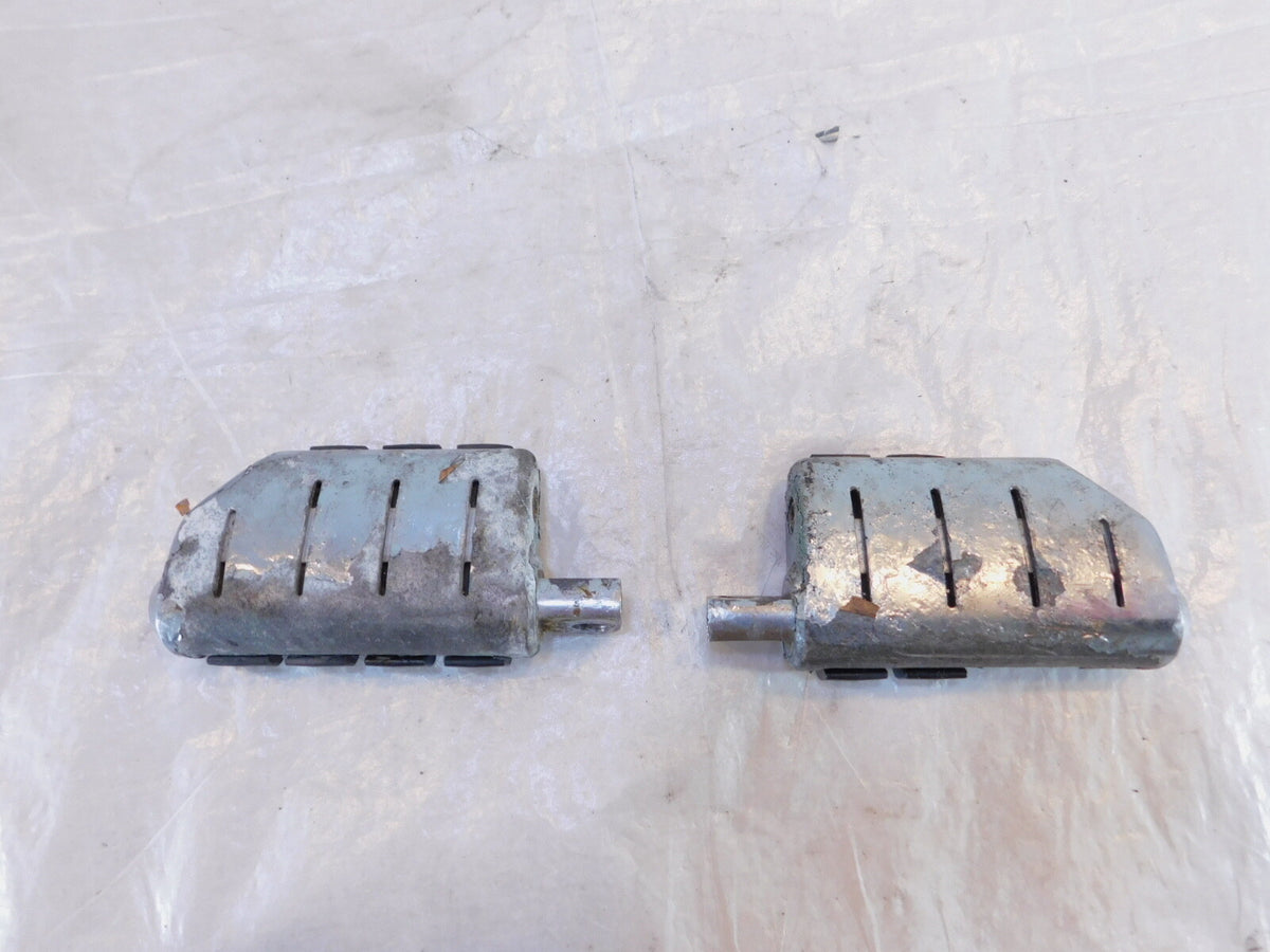 Harley Davidson FXR Dyna Sportster & Softail ISO Chrome Footpegs Footrests - C3 Cycle