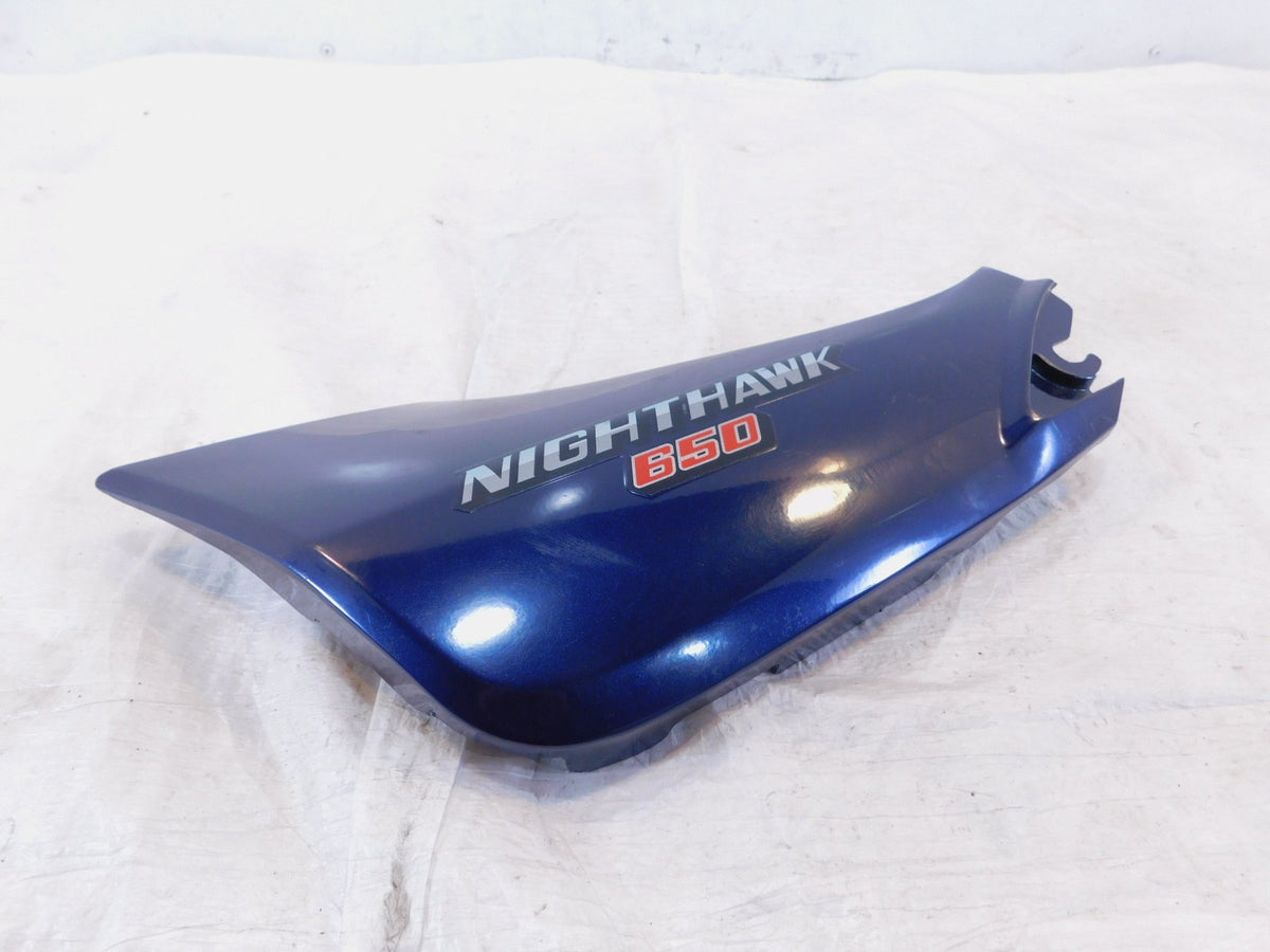 1985 Honda CB650 CB650SC Nighthawk 650 Blue Electrical Left Side Cover Plastic - C3 Cycle