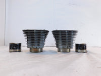Pair Harley Davidson Sportster 883 Silver Cylinder Jugs w/ Pistons P/N: 16446-86 - C3 Cycle