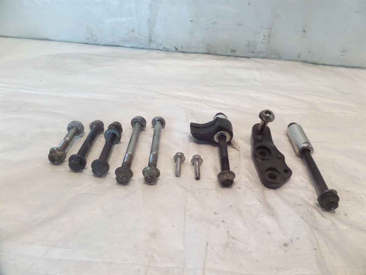 2007-2012 Triumph Tiger 1050 SE Engine Motor Frame Mount Bolts & Bracket Lot - C3 Cycle