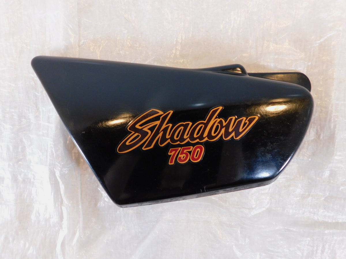 1983 Honda Shadow 750 VT750 Black Left Side Frame Cover Fairing Cowling Panel - C3 Cycle