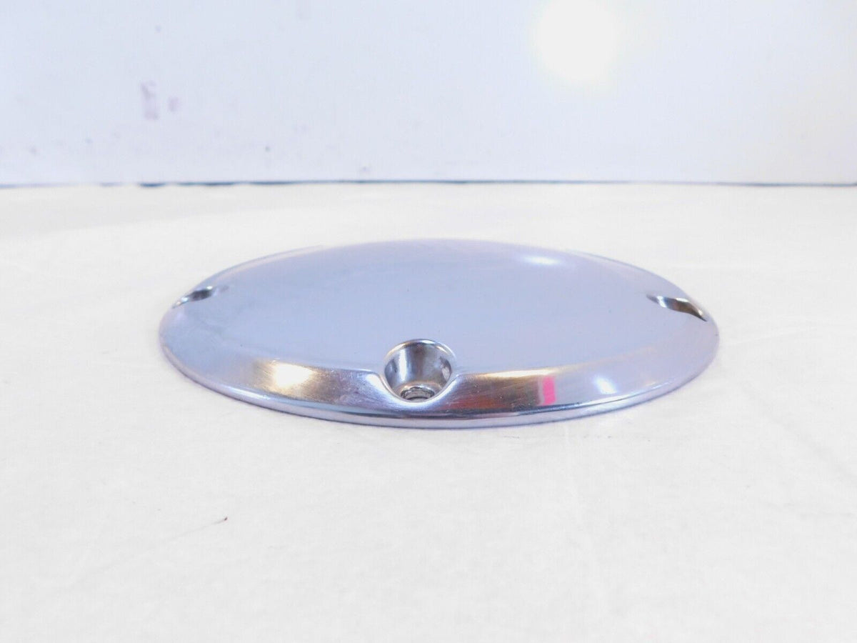 Harley Davidson Twin Cam Dyna Softail Left Engine Chrome Derby Clutch Cover - C3 Cycle