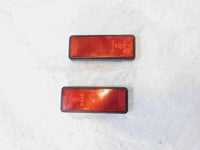Pair 1987-09 Suzuki VS1400 Intruder 1400 Boulevard S83 Rear Tail Red Reflectors