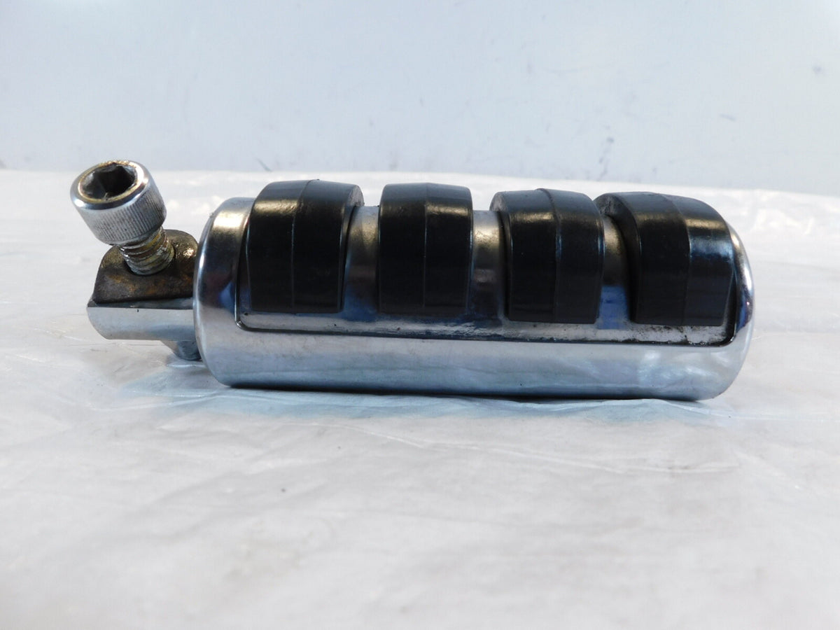 Harley Touring Dyna Sportster & Softail Chrome & Rubber Footpeg Footrest - C3 Cycle